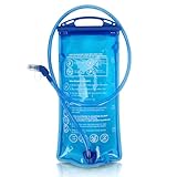 2L Trinkblase mit Trinkschlauch – Ultraleichtes Trinksystem für Rucksack | Auslaufsicher & Großes Öffnungsdesign für Outdoor, Laufen, Radfahren & Wandern