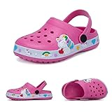 Kleine Kinder Clogs niedliche Cartoon Jungen Mädchen Garten Clogs Kleinkinder rutschfeste atmungsaktive Slides Sandalen rosa 31