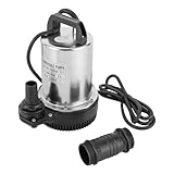 Qussse Tauchpumpe DC 12V, 160W Wasserpumpe Pumpe Schmutzwassertauchpumpe 3000rpm Tauchwasserpumpe Teichpumpe