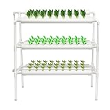 Hydroponic System,FUROMG Hydroponisches Anzuchtsystem,Anzuchtsets für Blumen & Kräuter,Hydroponic Grow,3 Schichten Kit 90 Gemüse Blumen