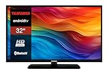 Telefunken Android TV 32 Zoll Fernseher (HD Smart TV, HDR, Triple-Tuner, Bluetooth) D32H554X2CWII