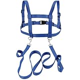 NieYat Pferdeleine zum Spielen für Kinder, Verstellbares Pferdegeschirr Kinder, Kinderleine ab 2 Jahre, Outdoor Pferde Spielzeug für Rollenspiele und Skifahren (Blau)