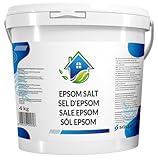 SOLUP Epsom Salz 4 KG I Badesalz I Bittersalz I Dead sea Salt I Bittersalz zur Darmreinigung I Natürliche Bittersalz zum Entspannen I 100% reines Magnesiumsulfat I Magnesium Sulfat Badesalz Natur