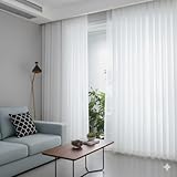 Sun World Gardinen nach Maß Voile Weiß halbtransparent Vorhänge Maßanfertigung Vorhang auf Maß mit Automatik-Faltenband 3er Falte Kräuselband Fenster Dekoration Made in Germany