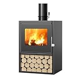 Holzofen Tragbarer Holzofen Holzofen Moderner Hocheffizienter Holzofen Für Schuppen(Size:60x49x85cm)