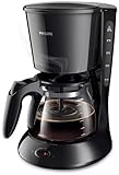 Philips HD7461/20 New Daily Kaffeemaschine Aroma-Swirl mit Abschaltautomatik, Glaskanne, weiß/schwarz