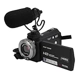 SENECESLI 1080P Digitalkamera für Fotografie, 16 Fach Zoom Video Camcorder mit Mikrofon, 30MP Nachtsicht Selfie Kamera mit 3 Zoll Farb LCD Display für Reisen