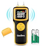 Gseilwo Feuchtigkeitsmessgerät Feuchtigkeitsmesser Detector Detector Feuchtigkeitsdetektor Pin-Typ Holzfeuchtemessgerät hörbarer Feuchtigkeitsmesser für Holz Brennholz Wände Baustoffen