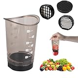 Obstschneiderbecher - mit Abnehmbare Klinge aus Edelstahl, erdbeerschneider, tassenschneider obst, obst schneider, spülmaschinenfest, küchenhelfer eierschneider