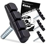 LOEVELOSI Cantilever Bremsbacken Set - 4er Pack Bremsklötze, Bremsschuhe 55mm Fahrrad Bremsbeläge Cantilever - Hohe Performance & Langlebigkeit für Felgenbremsen - Fahrrad Bremsklötze Cantilever