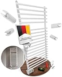 vigo elektrischer Badheizkörper - Handtuchwärmer - ECO 450 Watt - IP44 SCHUTZKLASSE - TÜV geprüft: Inklusive Montage-Set, 500x1000 mm