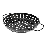 SEWOART Tragbarer Outdoor-grillkorb Mit Großen Löchern, Griff, Grillplatte