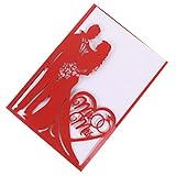Garneck 10st Grußkarte Braut- Künstliche Blumen Pergamentumschläge Für Einladungen Einladungskarten Für Partys Hallo Einladungskarten Danke Karten Hochzeit Hochzeiten Kreativ Rot Papier