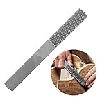 4-in-1 Halbrunde flache Raspel, Karbonstahl, Handraspelfeilen zum Formen von Holz, Leder, Kunststoff, Metall, Holzschnitzfeilen für Tischler, 20,3 cm