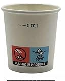 Ol Gastro Bedarf 50 Stk. Einweg Becher Trinkbecher Pappbecher 2cl (20ml)