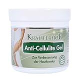 Kräuterhof Anti-Cellulite-Gel 4 x 250ml straffende Creme mit Wärmeeffekt