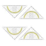 4 Stück Geodreieck,