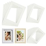 20 Stück Passepartout Passepartout Nach Maß Passepartouts Bilderrahmen Set Bilderrahmen Nach Maß Fotorahmen Karton 3 Größen Kombination Außendurchmesser 21×29.7 cm Geeignet für Fotos Kunstwerke