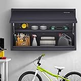 VEVOR Werkstatt Wandschrank 77 x 31,8 x 50 cm Hängeschrank 108 kg Gesamtkapazität (2 Regale) Werkstattschrank aus 0,6 mm dickem SPCC-Stahlplatte Ideal als Vorratsschrank, Werkzeugschrank, Büroschrank