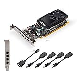 PNY NVIDIA Quadro P600 2GB GDDR5 Grafikkarte - 128 Bit Speicher-Bus, 4 DisplayPorts, Low und High Profile Bracket (erneuert)
