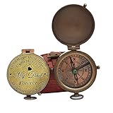 WOANIN Nautischer Vintage-Kompass – gravierter personalisierter Kompass, bester Vater für Vater/Vater-Geburtstagsgeschenke/Vater-Ruhestandsgeschenke/Erntedankgeschenk für Vater