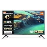 Xiaomi TV F Pro 43, 43 Zoll (101 cm), 4K UHD QLED, Smart TV, Fire OS8, Triple Tuner DVB-C/S/S2/T/T2,HDR10+, MEMC, Sprachsteuerung mit Alexa, 2GB+32GB, Kompatibel mit Apple AirPlay