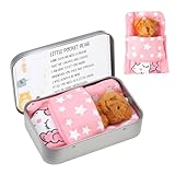 Kleiner Taschenbär Umarmung in einer Blechdose Mini gefüllter Sorgenbär Thinking of You Get Well Soon Viel Glück Dekoration Pocket Hugs Plüsch Positiv Ermutigen Weihnachten Thanksgiving Geburtstag