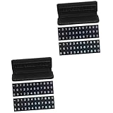 GLEAVI 2st Parkplatz Nummernschild Auto Zubehör Fahrzeugzubehör Temporäre Parkkarte Für Autos Nummernschild Der Parkkarte Provisorisches Parkschild Vorläufige Parkkarte Black Magnet