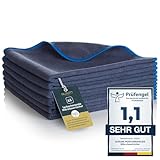 Aurum-Performance® Lackschonende Mikrofasertücher (400GSM, 6er Set) Autopflege Microfasertuch mit extremer Saugkraft – 100% fusselfreie Poliertücher – Auto Microfasertücher 40x40cm