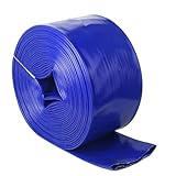 Layflat-PVC-Ablaufschlauch, kompatibel mit Tauchwasserpumpe zum Entleeren von Teich, Whirlpool, Schwimmbad oder Sumpf 50m 1.5-inch