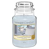 Yankee Candle Duftkerze im Glas (groß) | A Calm & Quiet Place | Kerze mit langer Brenndauer bis zu 150 Stunden | Perfekt zum Muttertag | Geschenke für Frauen