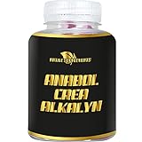 Anabol Crea Alkalyn 6800 mg | 120 hochdosierte Kreatin Kapseln | Kreatin Tabletten für besseren Muskelaufbau | gepuffertes Kreatin Monohydrat