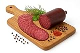 Kirschwassersalami 350g – Original Schwarzwald Salami Spezialität | Räuchersalami mit Kirschwasser | Feinkost Delikatesse Wurst Geschenkidee