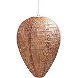 Mineup Wespennest Attrappe Wetterfest, 8 Stück Hornissennest Attrappe, Wespenfalle Künstliches Nest, Anti Wespen Abwehr, Aufhängen Wespenfalle für Vertreiben Fernhalten Bienen Hornissen