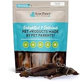 Raw Paws Kamelhaut-Kauspielzeug für Hunde, 25,4 cm (10 Stück) – Rohlederfreies Kauspielzeug für Hunde, langlebig, unterstützt Angstlinderung bei Hunden – Bully Stick Alternative