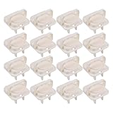 DIYEAH 45 Stück Kindersichere Steckdosenabdeckungen aus Robustem ABS Steckerschutz für 3 Polige Steckdosen Babysichere Steckdosentürabdeckung für Kleinkindersicherheit Einfache