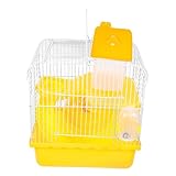 DRESSOOS Hamsterkäfig Kleintierkäfig Hamsterversteck Transportbehälter für Schildkröten hamsterhaus Hamster Spielzeug Meerschweinchenhaus Hamsterschloss Rattenkäfig Plastik Orange