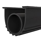 Garagentor Gummigelenke - Burlet Kit 5 Meter flexibel, wetterfest, Ersatzgelenk für Garagentor | Geringere Streifensicherung mit Ende in t