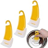 Silikonschaber 3pcs 6.1x2,6 Zoll Pfanne Schaber Nicht-Stick-Schaber wiederverwendbarer Hangsschaber für Küchenreinigungsgerichte Töpfe Pfannenschale Werkzeug Werkzeug