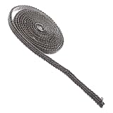 Happyyami Selbstklebendes Flachband Für Kaminöfen Hitzebeständige Dichtung Aus Fiberglas Für Holzofen Türen 2 Meter Rolle Für Innenräume Hochtemperaturbeständig Ofendichtung 3mm x