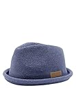 CHILLOUTS Tocoa Hat - Pork Pie Hut Herren/Damen, 100% Polyester, Unisex Sommer Trendhut, Crushable, Adjustable, blau, L-XL