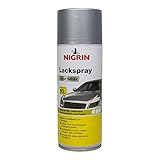 NIGRIN Lackspray, 400 ml, Autolack Silber, schützt Felgen und Karosserie vor Rost, schnell trocknend