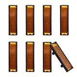 8 Stück Katzenaugen Fahrrad Reflektoren, Reflektor Fahrrad, Nacht Sicherheit Warnung Pedal, Fahrrad Reflektoren vorne & hinten, Kunststoff Reflektor für Standard-Fahrradpedale, Fahrräder Zubehör.