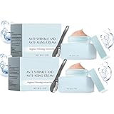 Face Anti-Wrinkle Cream, Face Moisturizing Skin Cream, Intensiv Feuchtigkeitsspendende Anti-Falten Gesichtscreme, Faltenreduzierende Hautbarriere, Erfrischende Cream, für Alle Hauttypen (2PC, 30g)