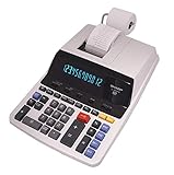 Sharp EL-2630PIII Tischrechner, weiß, Drucker, Taschenrechner, 12 Zahlen, 1 Zeilen, Netzteil, Weiß