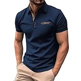 Poloshirt mit Brusttasche Herren Funktionell Schnelltrocknend Oberteil mit Stehkragen Shirts Klassischer Funktionsshirts 2025 Outwear Gym Jogging T-Shirts Basic Streetwear Passform Pullover