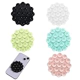 5 Stück Saugnapf Handy, Handyhalterung Saugnapf, Silikon Saugnapf Handyhülle, Silikon Handyhalterung, Saugnapf Handyhülle, Für Alle Handy-Modelle,Glas Oder Spiegel(5 Farben)