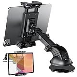 OHLPRO Tablet Halterung Auto Armaturenbrett & Windschutzscheiben ipad Halterung Auto, 360° Drehbarer iPad Autohalterung, Starker Saugnapf Tablet Halter kompatibel mit 5-13“ Telefone, iPad und mehr