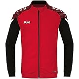 JAKO Kinder Polyesterjacke Performance, Rot/Schwarz, 140