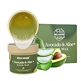 VIOLA HOUSE Handmaske, Hände Masken Feuchtigkeits, Hand Peeling Maske, Handpflege Brightening Hände, Skin Reparatur Renew Mask Für Cracked Hands, Trockene, Alternde Hände 150g(Avocado & Aloe)